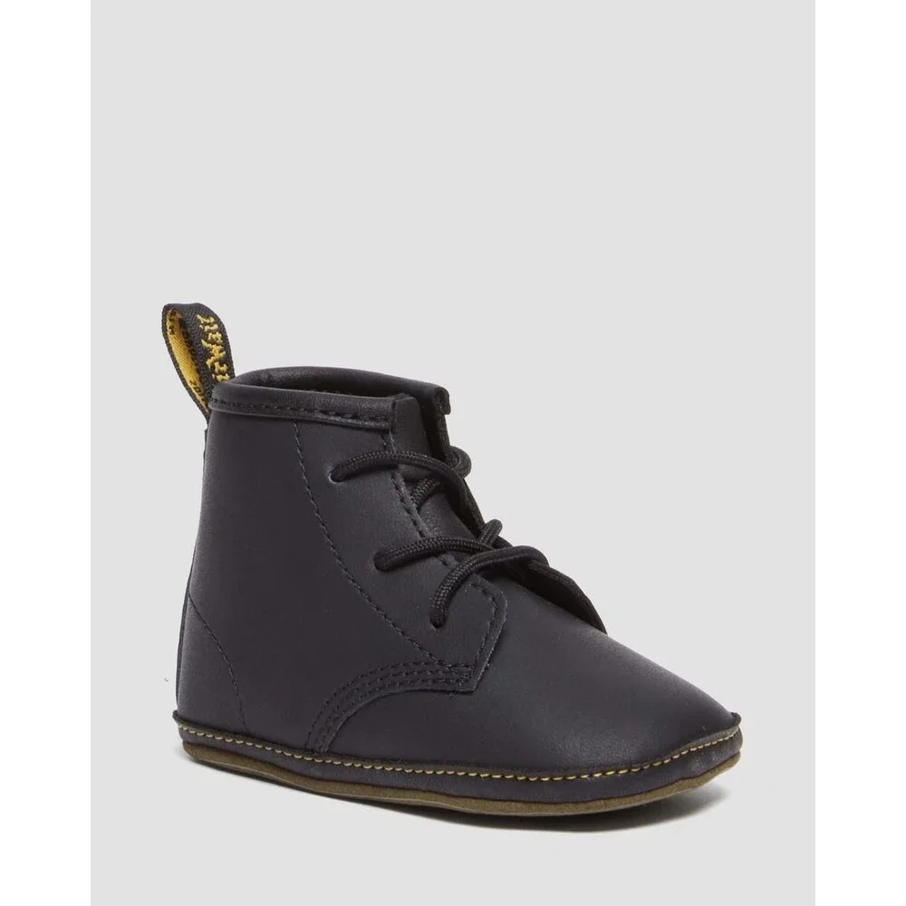Dr. Martens 1460 26808001 Boots Crib 1 Black Auburn Leather Ankle Bootie LIQ1050
